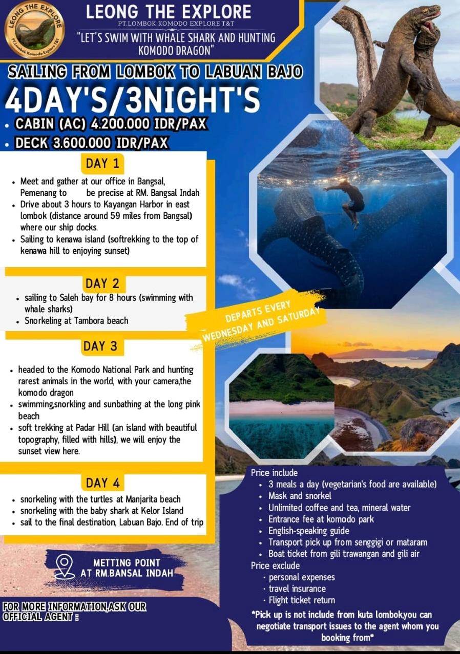 standard boat lombok komodo